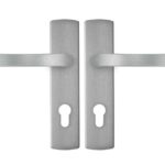 AXA curve klik schild PC72 met deurkruk blok aluminium F1