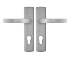 AXA curve klik schild PC72 met deurkruk blok aluminium F1