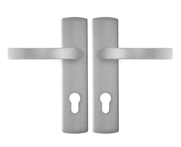 AXA curve klik schild PC72 met deurkruk blok aluminium F1