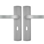 AXA curve klik schild SL56 met deurkruk blok aluminium F1