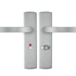 AXA curve klik schild WC63/8 met deurkruk blok aluminium F1