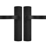 AXA Curve Klik Schild Blind Met Deurkruk Blok Aluminium Zwart