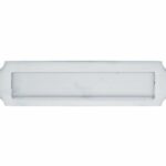 Briefplaat Art-Nouveau mat chroom