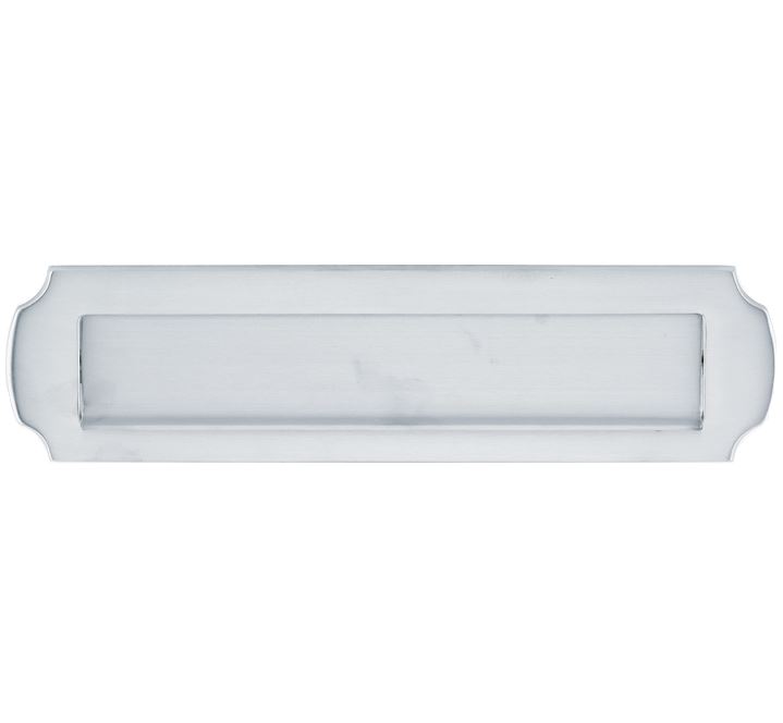 Briefplaat Art-Nouveau mat chroom