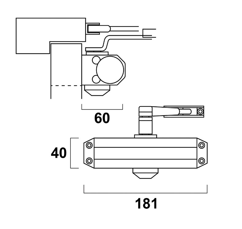 AXA Deurdranger 7504 met schaararm sluitkracht 2-4