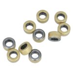 10 Lagers voor kogellagerscharnieren staal vermessingd 89x89