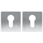 2 PC-plaatjes Vierkant RVS
