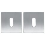 2 Sleutelplaatjes Vierkant RVS