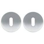 2 Sleutelplaatjes Rond RVS