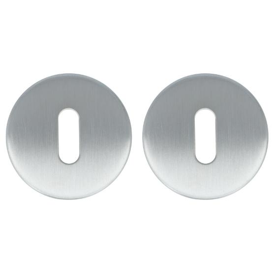 2 Sleutelplaatjes Rond RVS