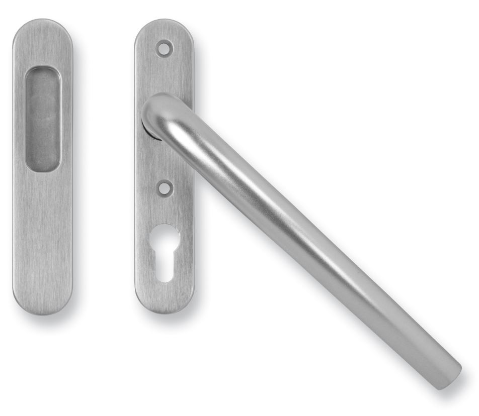 Buva hef/schuifdeurbeslag small-line PC69 aluminium F1