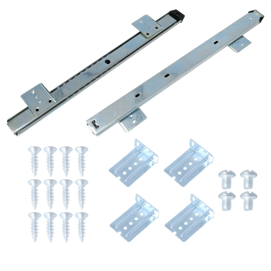 AMIG paar ondergeleiders gedeeltelijk uittrekbaar 40 cm