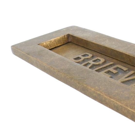 Brievenbus messing antiek - Afbeelding 2