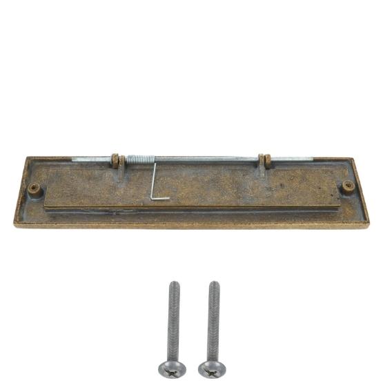 Brievenbus messing antiek - Afbeelding 4