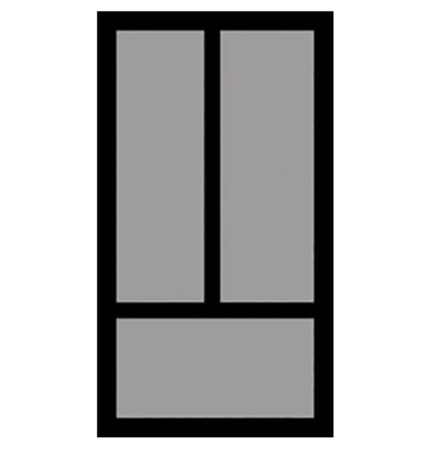 Bestekbak d:370-440mm - b:201-250mm zilverkleurig