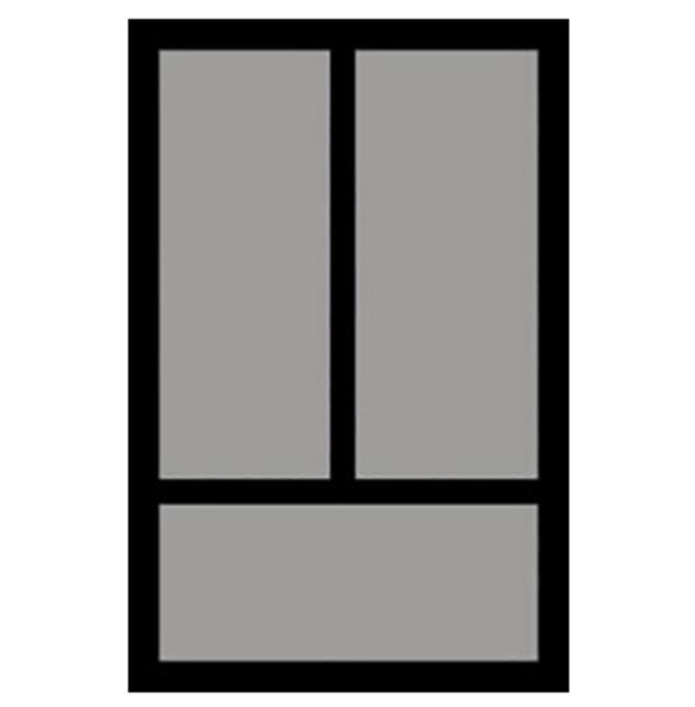 Bestekbak d:370-440mm - b:251-300mm zilverkleurig