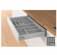 Bestekbak d:370-440mm - b:351-400mm zilverkleurig