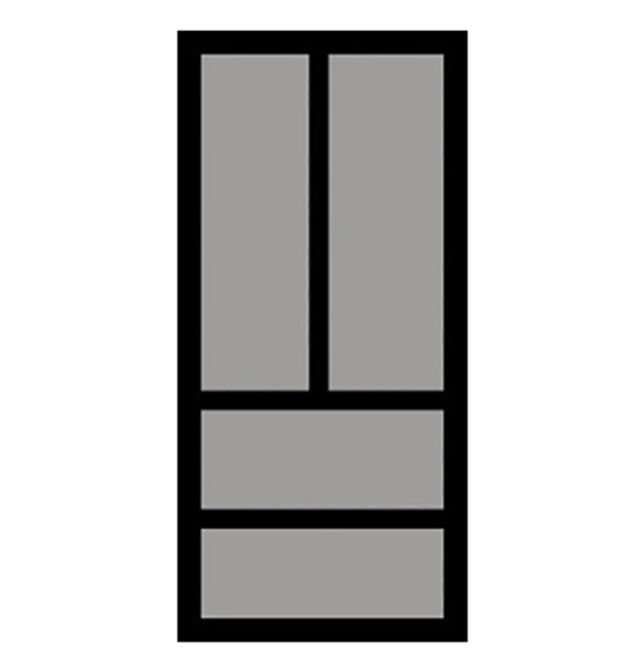 Bestekbak d:441-520mm - b:201-250mm zilverkleurig