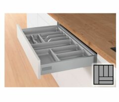 Bestekbak d:441-520mm - b:451-500mm zilverkleurig