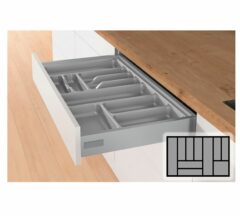 Bestekbak d:441-520mm - b:801-900mm zilverkleurig