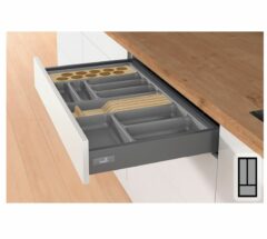 Bestekbak d:370-440mm - b:175-200mm antraciet