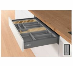 Bestekbak d:370-440mm - b:201-250mm antraciet