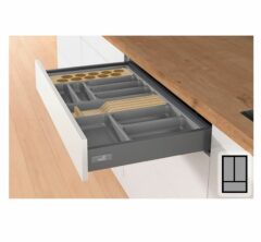 Bestekbak d:370-440mm - b:251-300mm antraciet