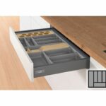 Bestekbak d:370-440mm - b:401-450mm antraciet