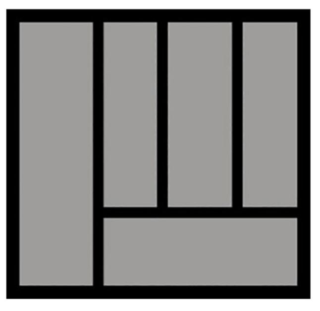 Bestekbak d:370-440mm - b:401-450mm antraciet