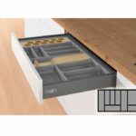 Bestekbak d:370-440mm - b:701-800mm antraciet