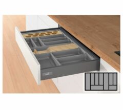 Bestekbak d:370-440mm - b:801-900mm antraciet