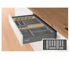 Bestekbak d:370-440mm - b:901-1000mm antraciet