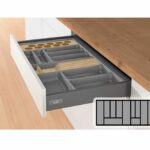 Bestekbak d:370-440mm - b:1091-1150mm antraciet