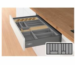 Bestekbak d:370-440mm - b:1091-1150mm antraciet