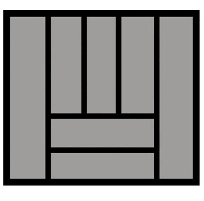 Bestekbak d:441-520mm - b:501-600mm antraciet