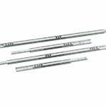 AMIG paar ladegeleiders gedeeltelijk uittrekbaar 310x17 mm staal verzinkt