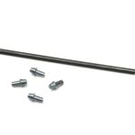 4 borgpinnen + stelpen voor Bommer scharnieren 75/100/125 mm