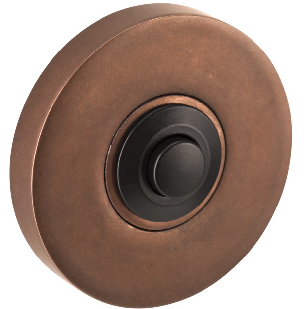 Beldrukker Vivo messing antiek brons