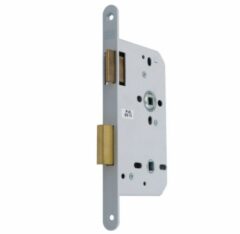 Nemef toilet-badkamer slot 644 DIN rechts WC72/8 met afgeronde voorplaat staal gelakte