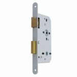 Nemef toilet-badkamer slot 644 DIN links WC72/8 met afgeronde voorplaat wit