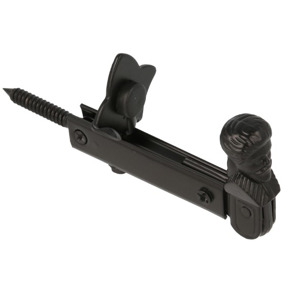 AMIG Luikvastzetter 157x60 mm Zwart