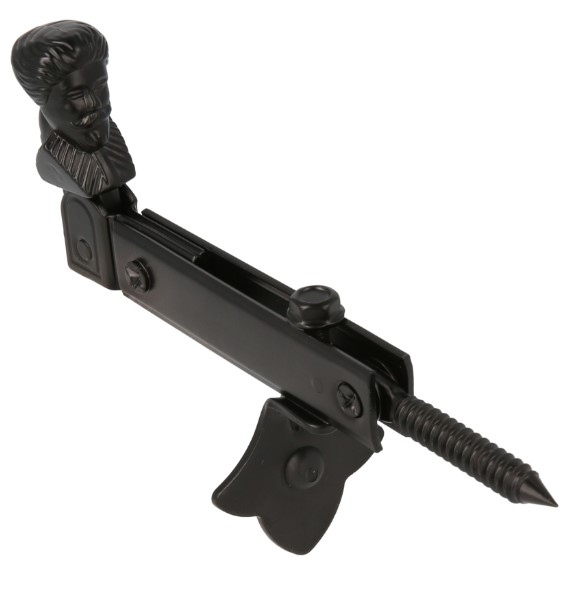 AMIG Luikvastzetter 157x60 mm Zwart