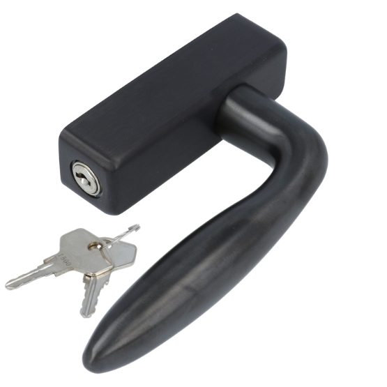 Draaikiepgarnituur BASICS LB18H-DKLOCK-O rechts PVD gunmetal