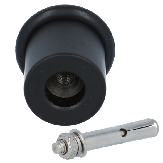 Deurstop BASIC LB25 mat zwart