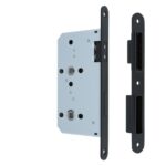 Badkamer/toilet slot WC72/8 magnetisch inclusief sluitplaat 20x235mm zwarte voorplaat