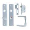 AXA set binnendeurbeslag WC63 + toilet-badkamerslot wit