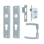 AXA set binnendeurbeslag PC55 + dag-nachtslot cilinder wit