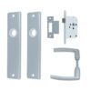 AXA set binnendeurbeslag blind + loopslot wit