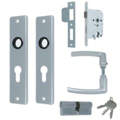 Set binnendeurbeslag Deurkruk op schild PC55