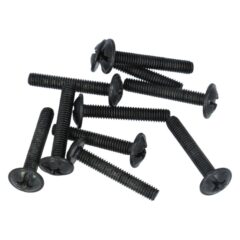 10x bevestigingsschroef M4x25 staal zwart